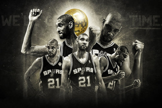 Tim Duncan Basketball Star Fabric Poster 36" x 24"  20"X13"--27