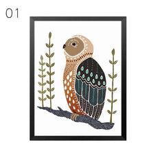 Load image into Gallery viewer, Cute Owl Wall Decor Canvas Modern Art Painting Pictures Canvas Art  Posters and Prints Paintings for Living Room Wall, No Frame
