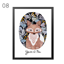 Load image into Gallery viewer, Cute Owl Wall Decor Canvas Modern Art Painting Pictures Canvas Art  Posters and Prints Paintings for Living Room Wall, No Frame
