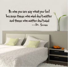 Load image into Gallery viewer, Be Who You Are Word Home Decor Art Decals Black Vinyl Letter Wall Sticker
