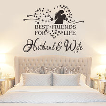 Load image into Gallery viewer, Pattern characters &quot;Hasbant Wife&quot; 2016 Living Room Backdrop Removable Waterproof Vinyl love wall sticker home decoration
