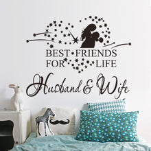 Load image into Gallery viewer, Pattern characters &quot;Hasbant Wife&quot; 2016 Living Room Backdrop Removable Waterproof Vinyl love wall sticker home decoration
