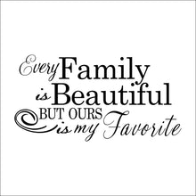 Load image into Gallery viewer, Characters &quot;Family Beautiful&quot; Wall Sticker Living Room Removable wall stickers home decor decoracion PVC Black 57*110CM
