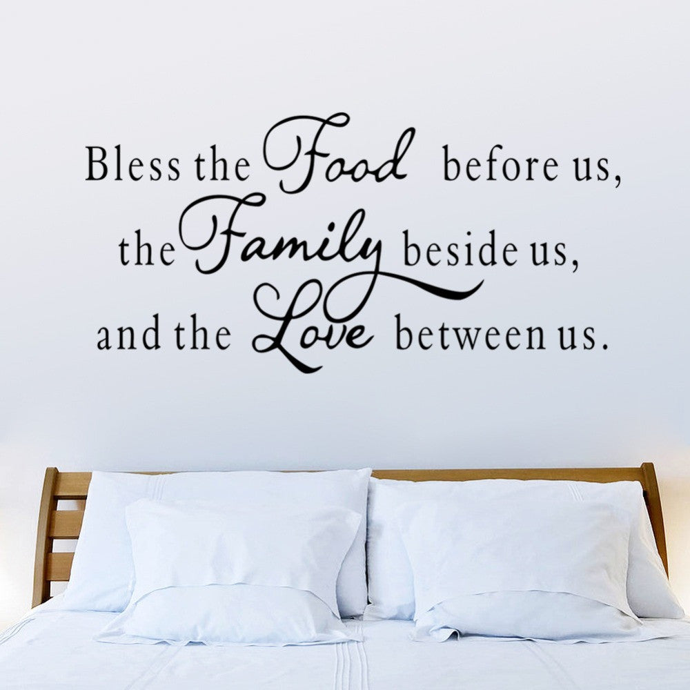 Modern Characters " Food Family Love " Wall Stickers Sticker Home Decor Decals Art Diy 2015 NEW PVC Large 57*117CM