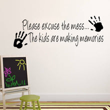 Load image into Gallery viewer, WHOLESALE making memories vinyl wall sticker home decor creative quote wall decals z002 kids room removable cartoon wall art 5.0
