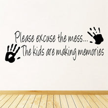 Load image into Gallery viewer, WHOLESALE making memories vinyl wall sticker home decor creative quote wall decals z002 kids room removable cartoon wall art 5.0
