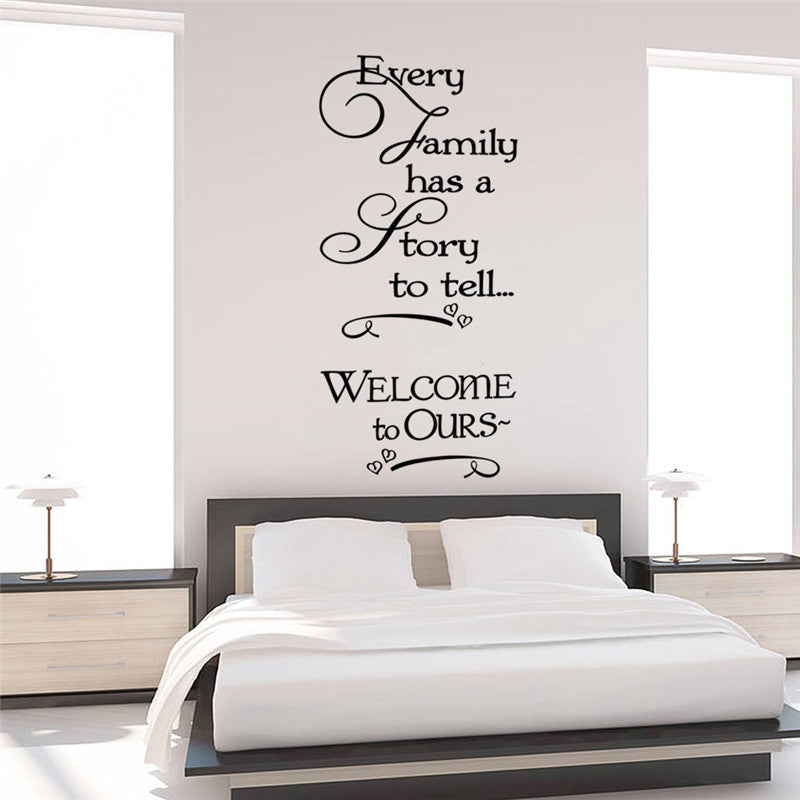 loving story quotes wall stickers decorations 8429. diy home decals vinyl art room mural posters adesivos de paredes 4.5