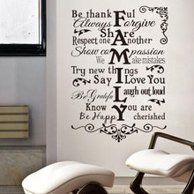 Load image into Gallery viewer, Newly Design FAMILY Wall Sticker For Home Decal  Family Quote Wall Decal ecorating DIY Custom Colors Quote Wall Decal
