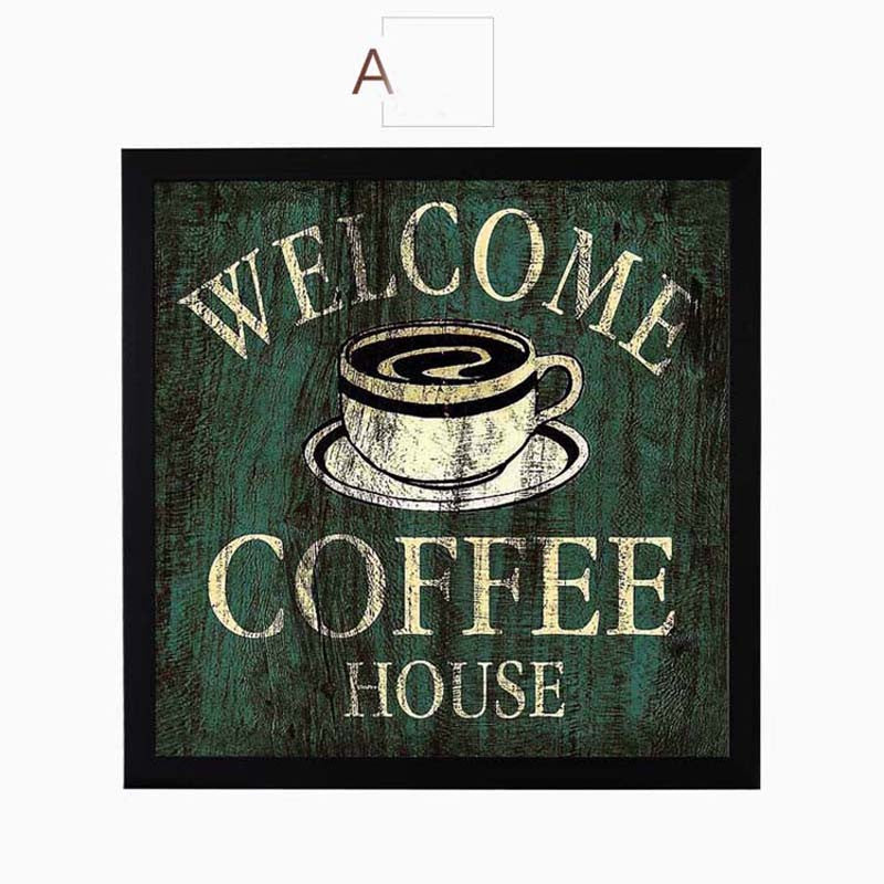 Coffee Canvas Painting Print Poster Modern Cuadros Art Canvas Painting Wall Pictures for Kitchen Bar Cafe Decor No Frame