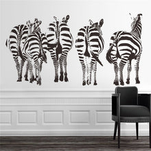 Load image into Gallery viewer, zebra horse wall stickers living bedroom decoration 8389. diy vinyl animals adesivo de paredes home decals art posters paper 3.5

