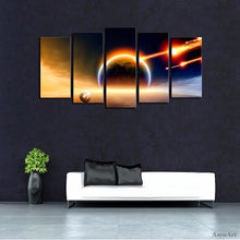 Load image into Gallery viewer, 5PCS No Frame Modern Space Universe Landscape Painting Earth Meteorite Print Canvas Painting Wall Picture Home Decor Living Room
