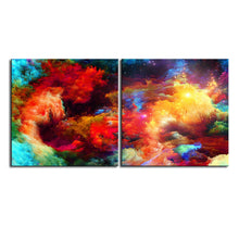 Load image into Gallery viewer, 2pcs NO FRAME Printed colorful ABSTRACT Oil Painting Canvas Prints Wall Painting For Living Room Decorations wall picture art
