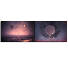 Load image into Gallery viewer, 2 pcs morden  Galaxy art office Decor Canvas Wall Art Picture Living Room Canvas Print Modern Painting Large Canvas Art Cheap
