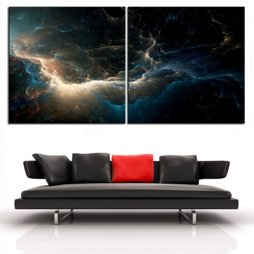 Large size 2pcs/set Print Oil Painting Wall painting NO2SET-12 Home Decorative Wall Art Picture For Living Room paintng No Frame