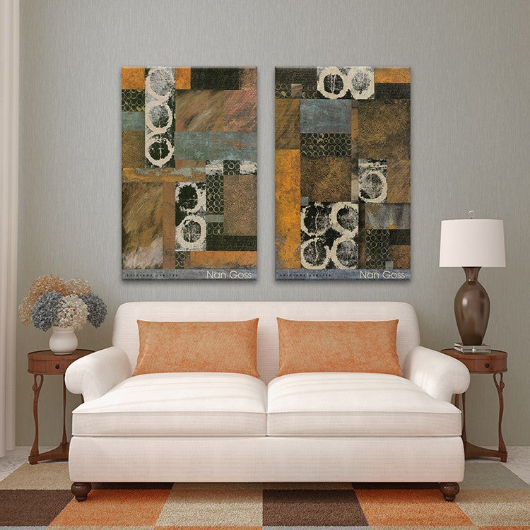 2PIECES MODERN ABSTRACT HUGE WALL ART OIL PAINTING ON CANVAS PRINT No FRAME