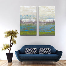 Load image into Gallery viewer, 2 PIECES MODERN ABSTRACT HUGE WALL ART OIL PAINTING ON CANVAS PRINT FOR THE BEST SELL  FREE SHIPMENT No FRAME
