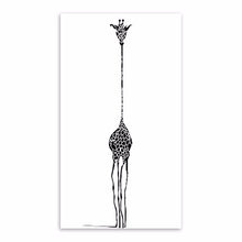 Load image into Gallery viewer, Nordic Minimalist Black White Abstract Giraffe Animal  Pop Art Print Poster Hippie Wall Picture Canvas Painting Home Decor

