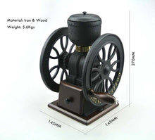 Load image into Gallery viewer, BM34C Manual Coffee Grinder Metal Burr Mill Wooden Body Coffee Bean Hand Coffee Grinder
