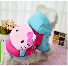 Load image into Gallery viewer, 2016 New Hello Kitty Hot Soft Winter Warm Pet Dog Clothes Cozy Snowflake Dos Costume Clothing Jacket Teddy Hoodie Coat Coloful
