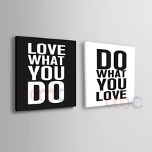 Load image into Gallery viewer, Ready To Hang Canvas Art Print, Wood Stretched life Quote Home Decoration Art Print, Wall Decor Set of 2

