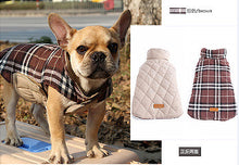 Load image into Gallery viewer, 2016 Small to Large Dog Clothes Winter Warm Reversible Dog Jacket Designer Plaid Dog Coats Windproof Pet Clothes Elastic Belly
