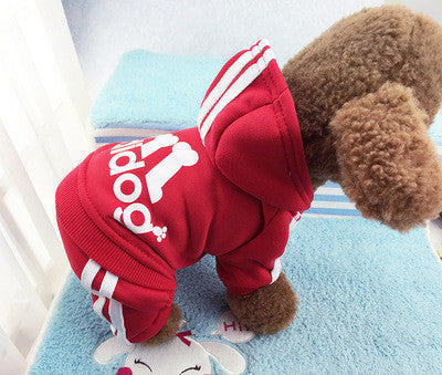 2016 new style 4 legs Dog clothes,pets coats,puppy dog hoodie Adidog clothes sweater costumes size XS S M L XL XXL  9 colors