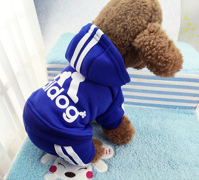 2016 new style 4 legs Dog clothes,pets coats,puppy dog hoodie Adidog clothes sweater costumes size XS S M L XL XXL  9 colors
