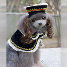Load image into Gallery viewer, Quality Hot Sale Dog Costume Royal Princess Dog Clothes Pet Dresses Dog Trench with Curly Hair Hat Dog Party Cloth Supplies
