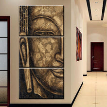 Load image into Gallery viewer, Free Shipping High Quality HD Group Oil Painting 3 Panel Wall Art Religion Buddha Oil Painting On Canvas NO Framed wall picture
