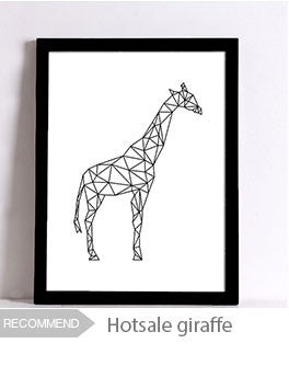Geometric Unicorn Canvas Art Print Poster, Wall Pictures for Home Decoration, Wall decor FA221-12
