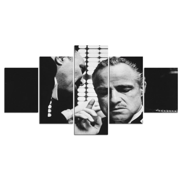 Godfather Poster Picture 5 panels canvas art print
