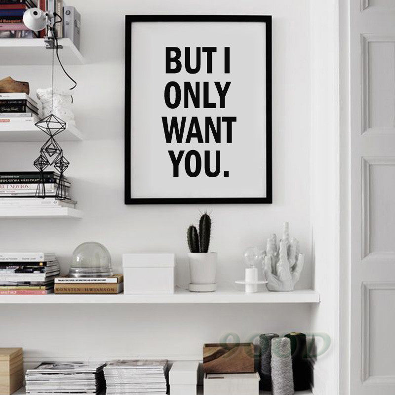 Quote Canvas Art Print Poster, Wall Pictures for Home Decoration, Frame not include FA288