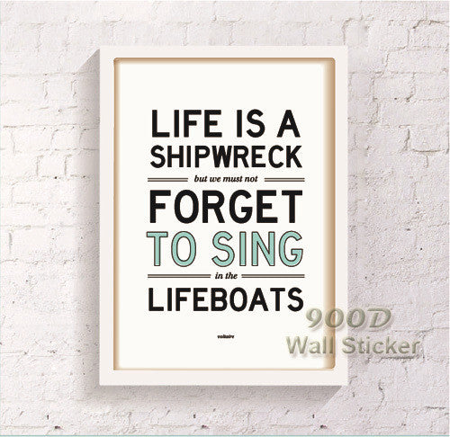 Life Quote Canvas Art Print Poster, Wall Pictures For Room Home Decoration Print On Canvas, Frame not include 120