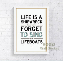 Load image into Gallery viewer, Life Quote Canvas Art Print Poster, Wall Pictures For Room Home Decoration Print On Canvas, Frame not include 120
