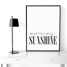 Load image into Gallery viewer, Morning Sunshine Quote Canvas Art Print Poster, Simple Style Wall Pictures for Home Decoration, Wall Decor YE136

