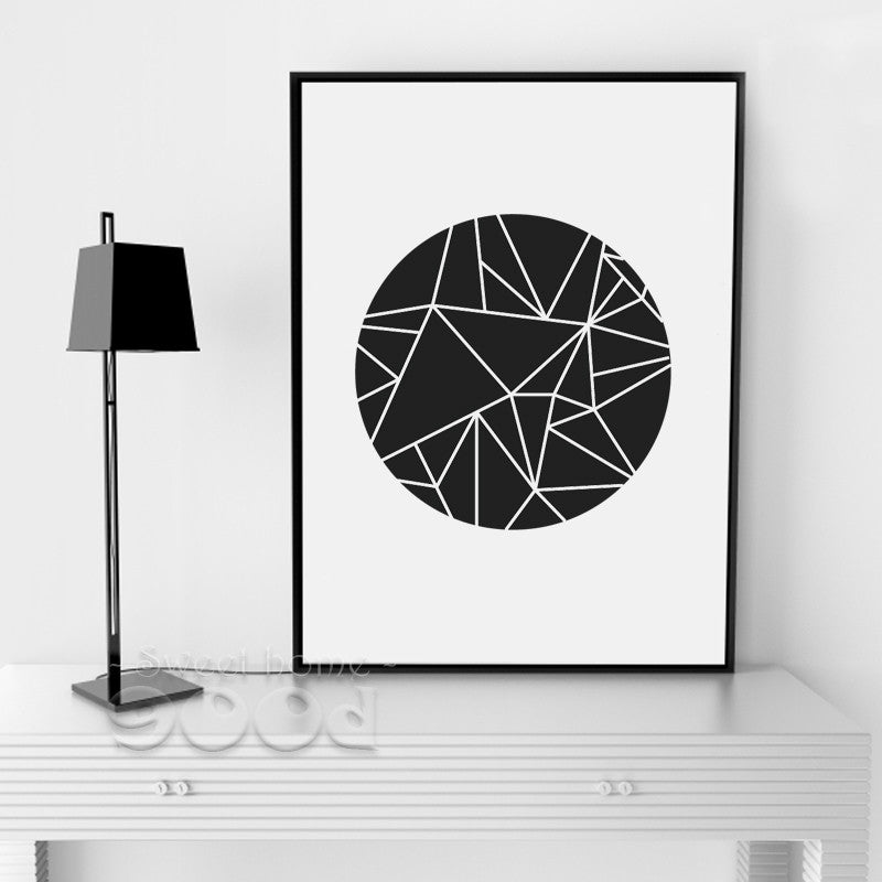 Simple Geometric Shape Canvas Art Print Poster, Wall Pictures For Home Decoration, Wall Decor FA189