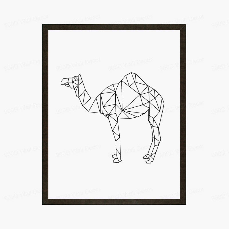 Geometric Camel Canvas Art Print Poster, Wall Pictures for Home Decoration, Wall decor FA221-10