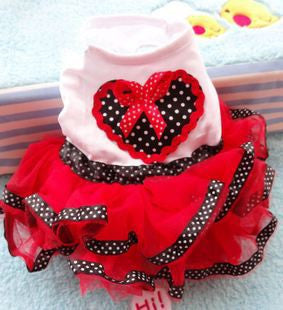 Newest Pet Clothes Spring And Summer Sweet Princess Dress Dog Clothes Dog Dress Free&Drop Shipping