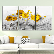 Load image into Gallery viewer, Canvas Pictures Home Wall Art Framework Decor 3 Pieces yellow flower Painting Posters For Living Room HD Prints Home Decoration

