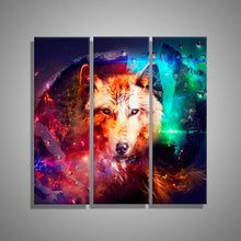 Load image into Gallery viewer, Oil Painting Canvas Abstract Wolf Wall Art Decoration Home Decor On Canvas Modern Wall Pictures For Living Room (3PCS)
