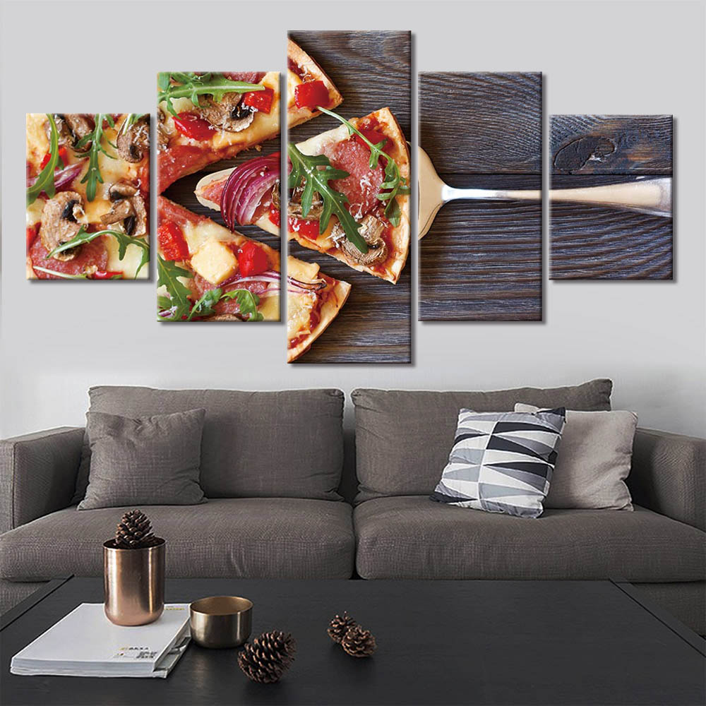 Canvas Painting Wall Art Pizza Food Posters and Prints Wall Pictures Home Decor