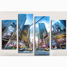 Load image into Gallery viewer, Unframed 4 Pieces City Street Building Modern Print Painting Wall Art Home Decor For Living Room Canvas Painting Artwork
