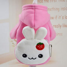 Load image into Gallery viewer, 2016 New Cute Rabbit Pocket Winter Pet Dogs Clothes Soft Puppy Cat or Dog Coat Hoodie Costumes Clothing for Dog 10 Colors
