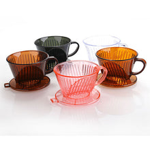 Load image into Gallery viewer, Filter cup 102# coffee cup bowl follicular style coffee pot drip coffee maker Brown one
