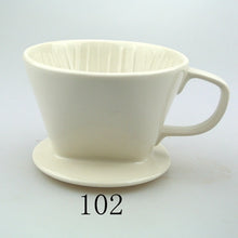 Load image into Gallery viewer, 1PC Free Shipping Espresso V60 Coffee Dripper Ceramic V60 Dripper 101 102 103
