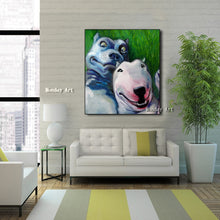 Load image into Gallery viewer, Professinal Artist Hand painted High Quality Modern Art Gorilla Oil Paintings on Canvas Abstract Funny Animal cow Oil Painting
