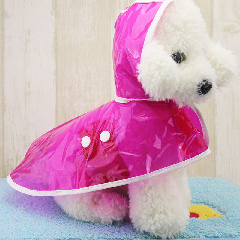 Pet Dog Raincoats Jacket Clothes PDogs Waterproof Cloak