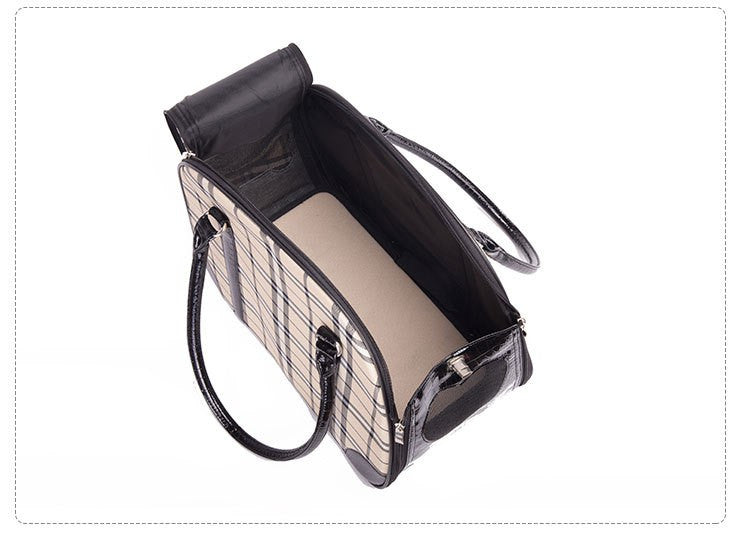 2016 New Pet Carrier for Small Dogs Travel Luxury PU Leather Carrier