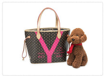 Load image into Gallery viewer, Dog Carrier pu Leather Pet Carrying Bags Small Medium Cat Slings
