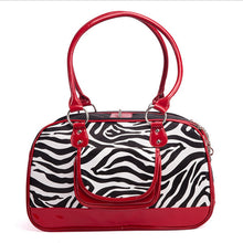 Load image into Gallery viewer, Pet Carrier Bag for Small Dogs/Cats Luxury Zebra Pattern
